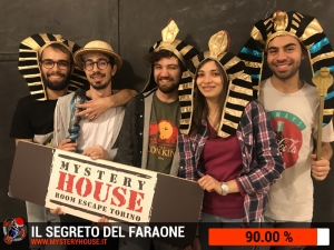 escape room mystery house torino Il segreto del faraone