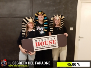 escape room mystery house torino Il segreto del faraone