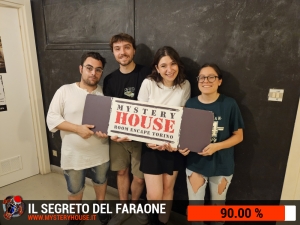 escape room mystery house torino Il segreto del faraone