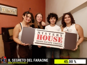 escape room mystery house torino Il segreto del faraone