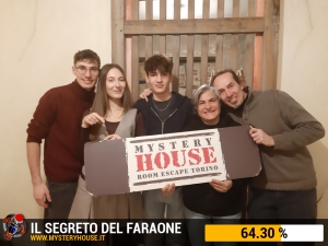 escape room mystery house torino Il segreto del faraone