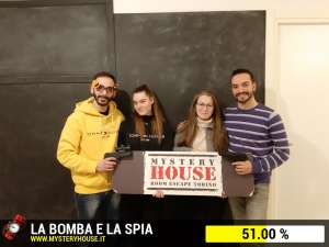 escape room mystery house torino La Bomba e la Spia