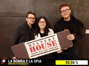 escape room mystery house torino La Bomba e la Spia