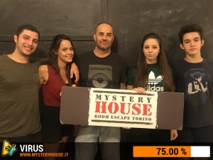 escape room mystery house torino Virus 404