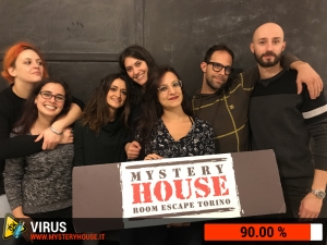 escape room mystery house torino Virus 404