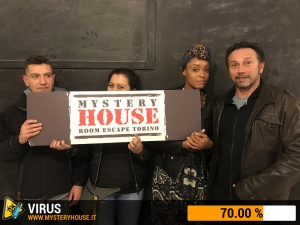 escape room mystery house torino Virus 404