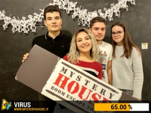 escape room mystery house torino Virus 404