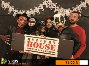 escape room mystery house torino Virus 404