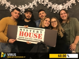 escape room mystery house torino Virus 404