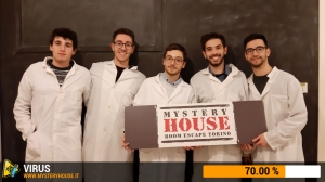 escape room mystery house torino Virus 404