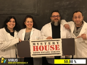 escape room mystery house torino Virus 404