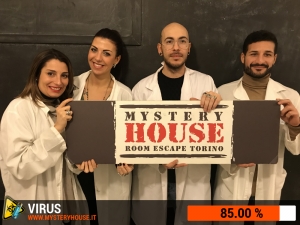 escape room mystery house torino Virus 404