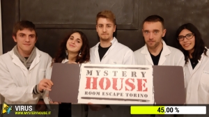 escape room mystery house torino Virus 404