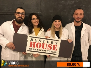 escape room mystery house torino Virus 404