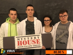 escape room mystery house torino Virus 404