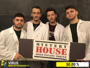 escape room mystery house torino Virus 404