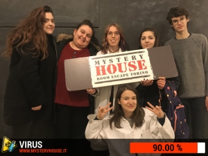 escape room mystery house torino Virus 404