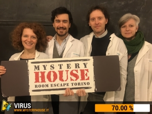 escape room mystery house torino Virus 404