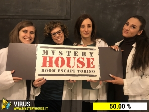 escape room mystery house torino Virus 404