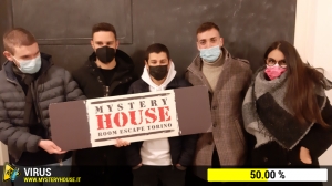 escape room mystery house torino Virus 404