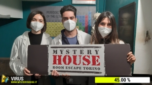 escape room mystery house torino Virus 404