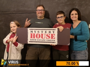 escape room mystery house torino Virus 404