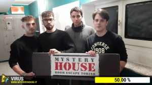 escape room mystery house torino Virus 404