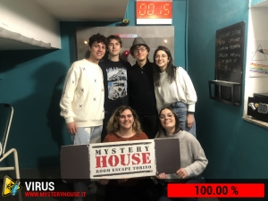 escape room mystery house torino Virus 404