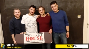 escape room mystery house torino Virus 404