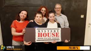 escape room mystery house torino Virus 404