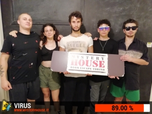 escape room mystery house torino Virus 404