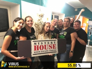 escape room mystery house torino Virus 404