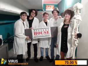 escape room mystery house torino Virus 404