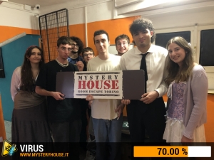 escape room mystery house torino Virus 404