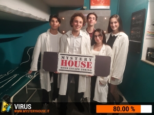 escape room mystery house torino Virus 404