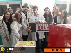 escape room mystery house torino Virus 404