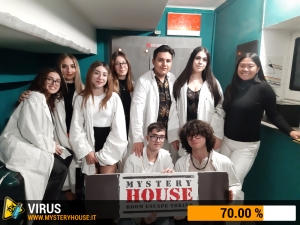 escape room mystery house torino Virus 404