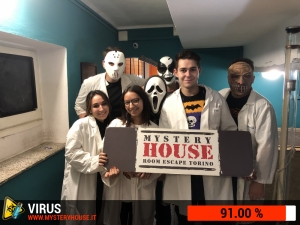 escape room mystery house torino Virus 404