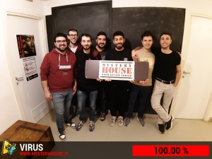 escape room mystery house torino Virus 404