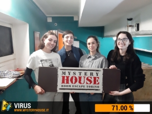 escape room mystery house torino Virus 404