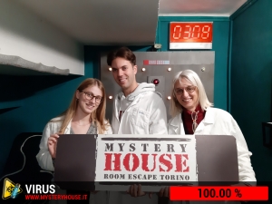 escape room mystery house torino Virus 404