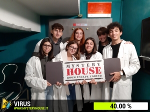 escape room mystery house torino Virus 404