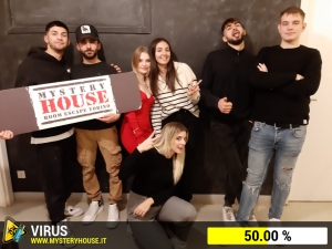 escape room mystery house torino Virus 404