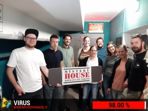 escape room mystery house torino Virus 404