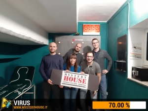 escape room mystery house torino Virus 404