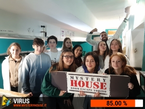 escape room mystery house torino Virus 404