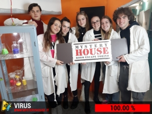 escape room mystery house torino Virus 404