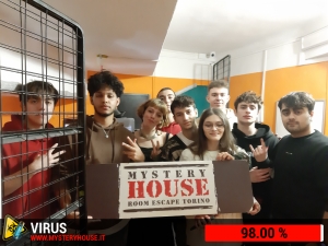 escape room mystery house torino Virus 404