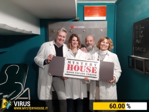 escape room mystery house torino Virus 404