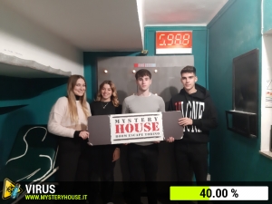 escape room mystery house torino Virus 404